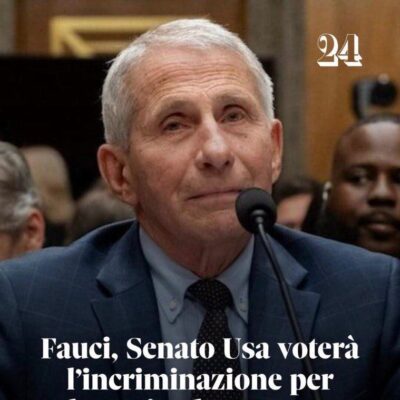 Dr. Anthony Fauci finalmente a processo negli USA